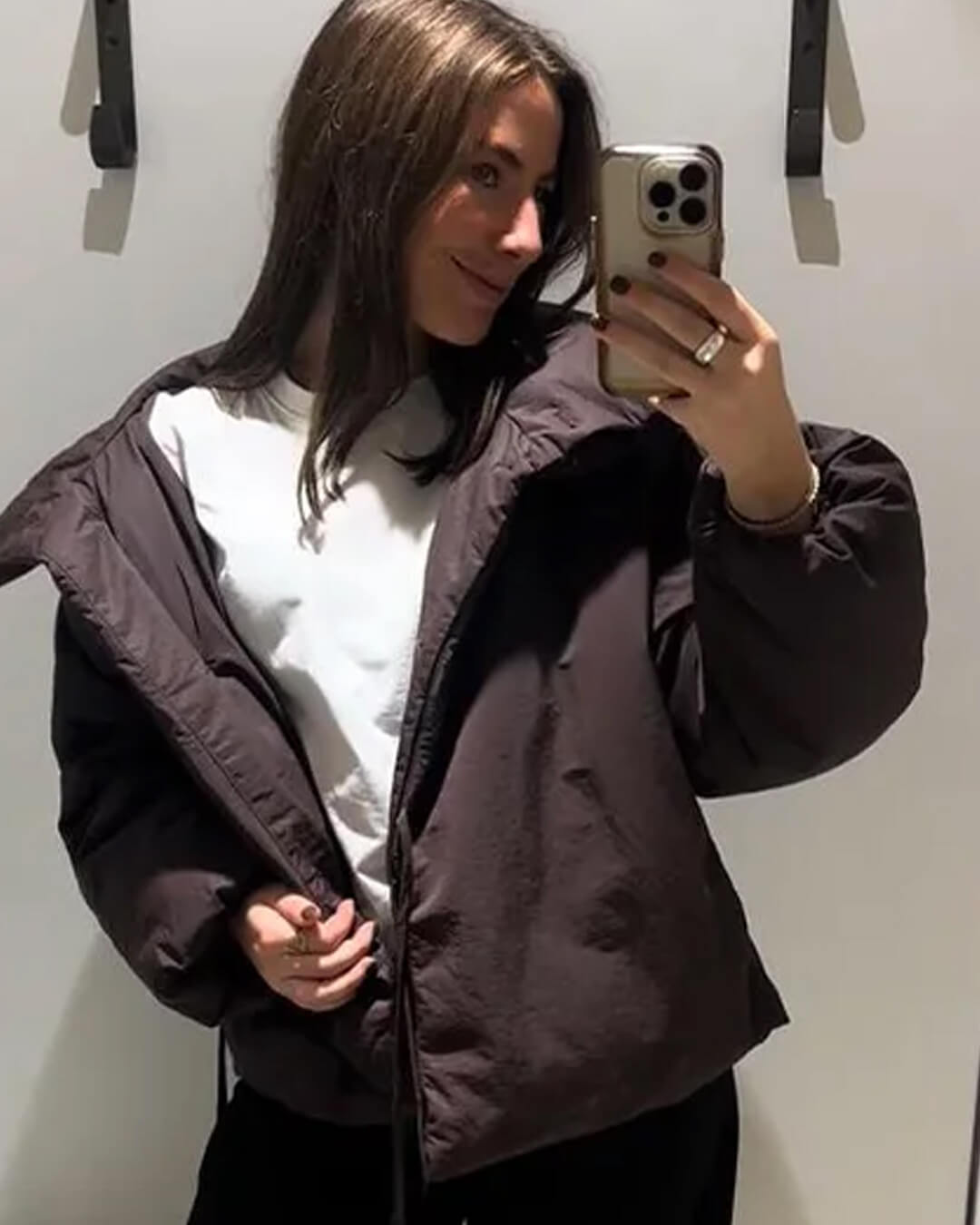 Veste matelassée à col montant et liens Suzy