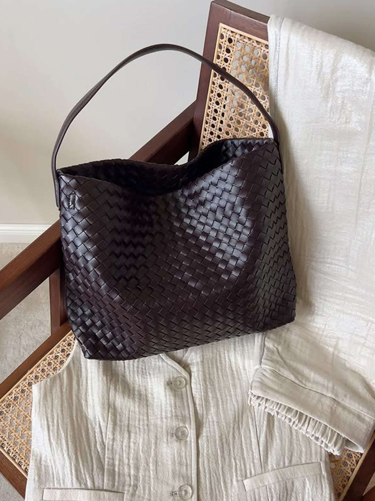 Sac cabas tressé Sylvia