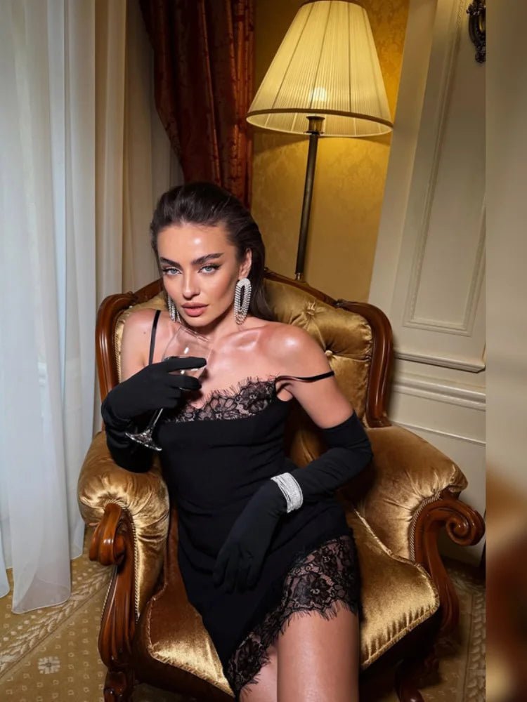 Robe nuisette en dentelle Sylvie
