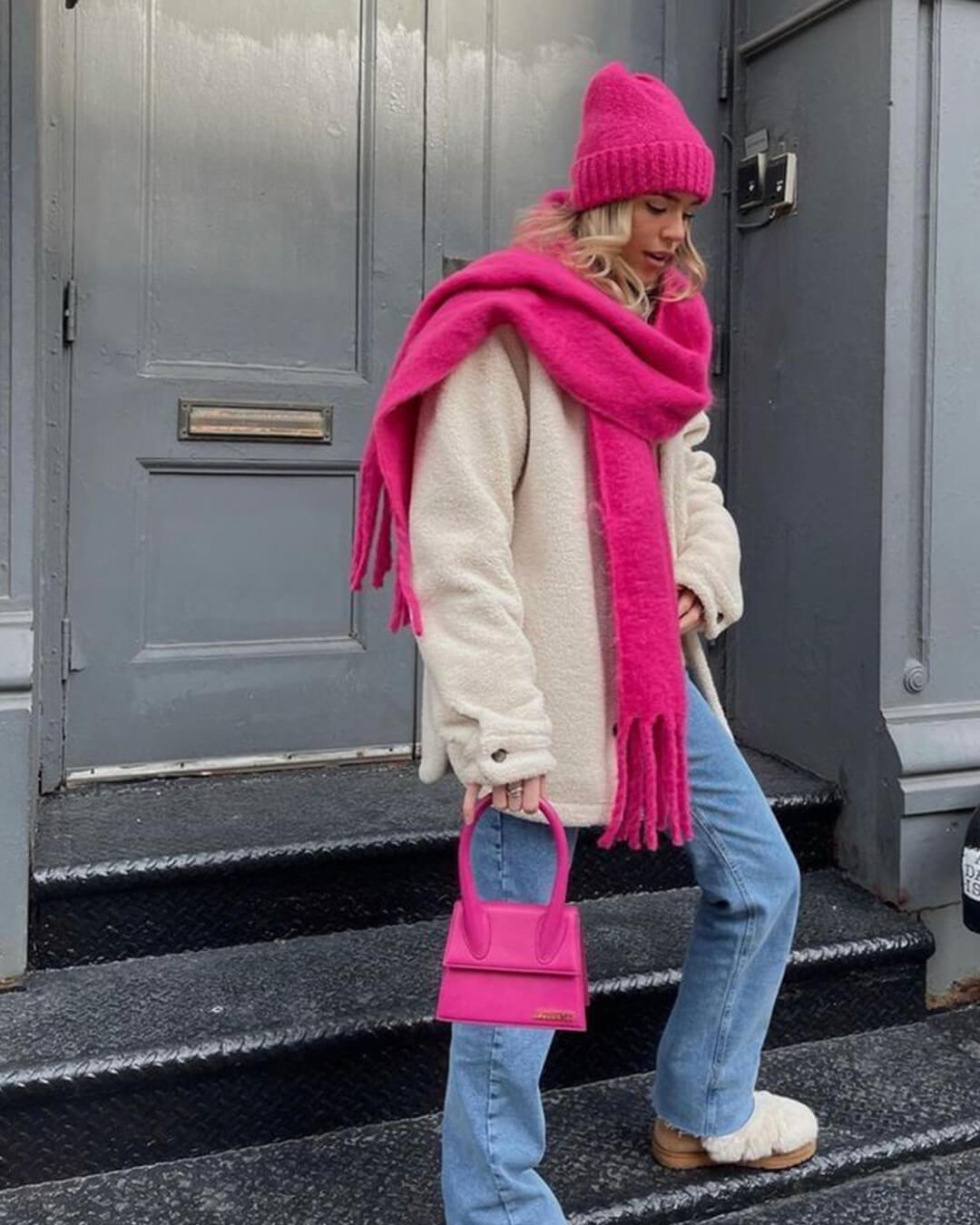 Écharpe d’hiver à franges Tanya
