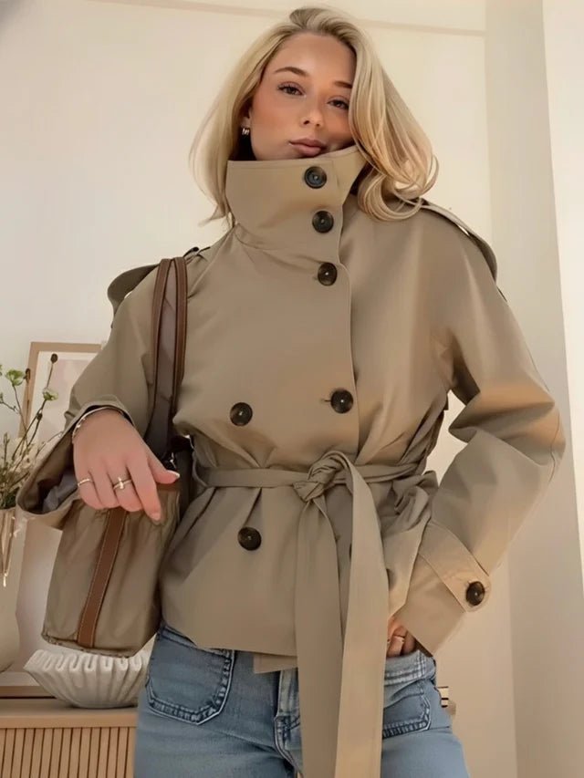 Trench court Thea à ceinture