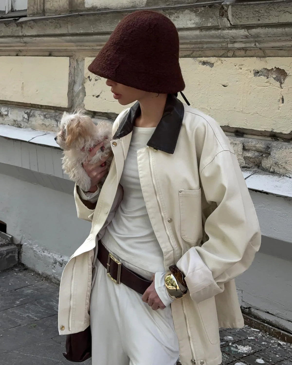 Veste oversize à cordon Therese