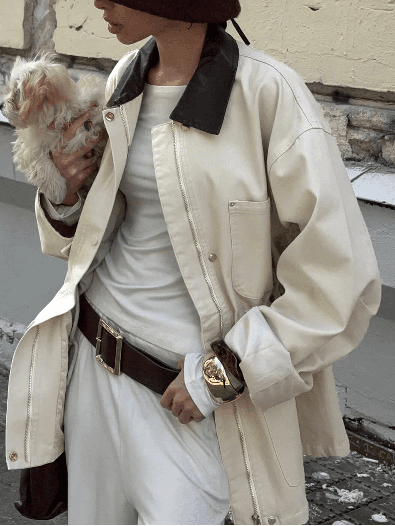 Veste oversize à cordon Therese