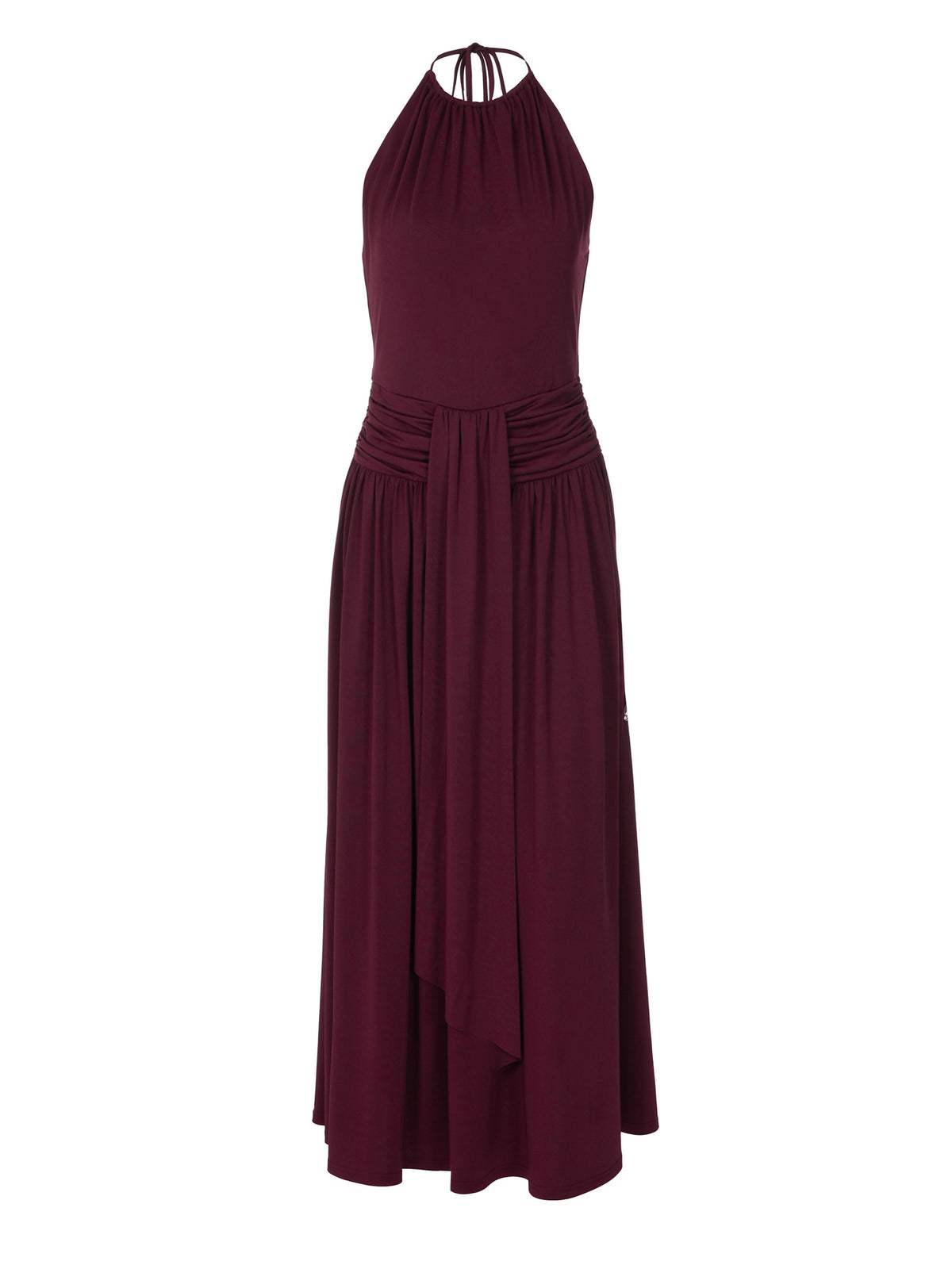 Robe longue à encolure américaine Dora