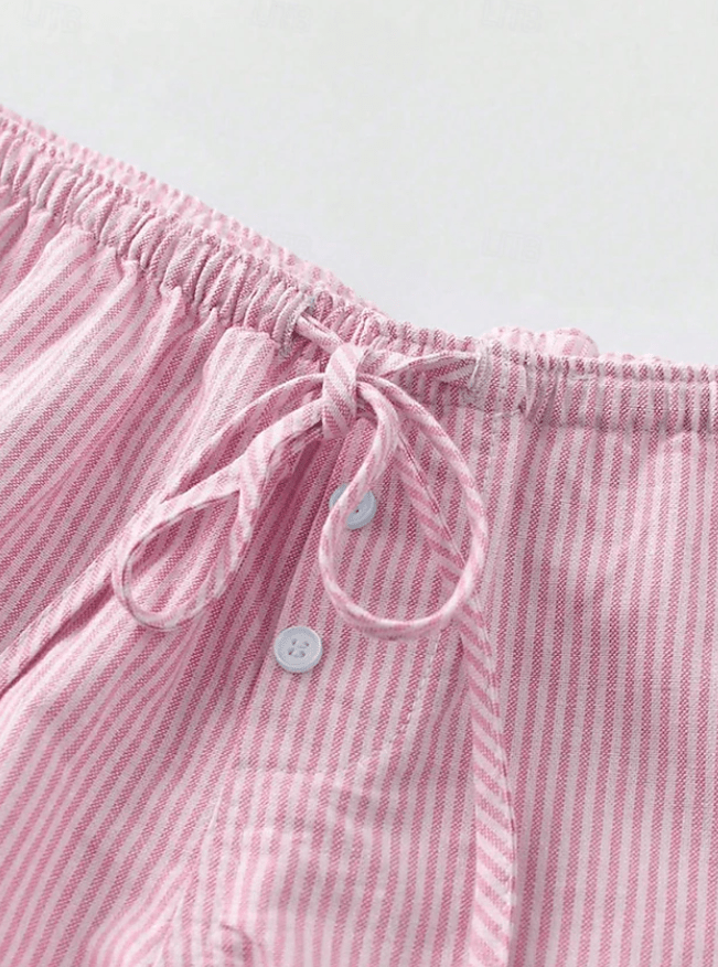 Short élastiqué rayé taille basse Tirzah
