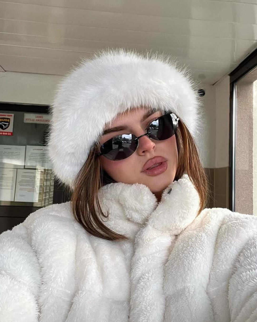 Chapeau en fausse fourrure Tracy