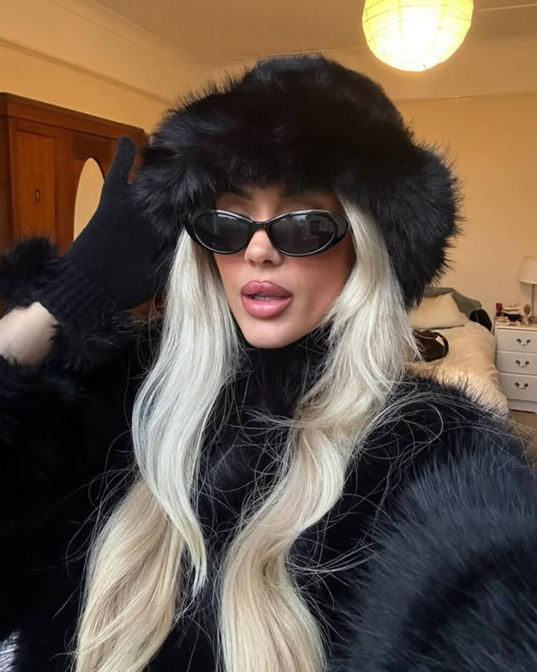 Chapeau en fausse fourrure Tracy