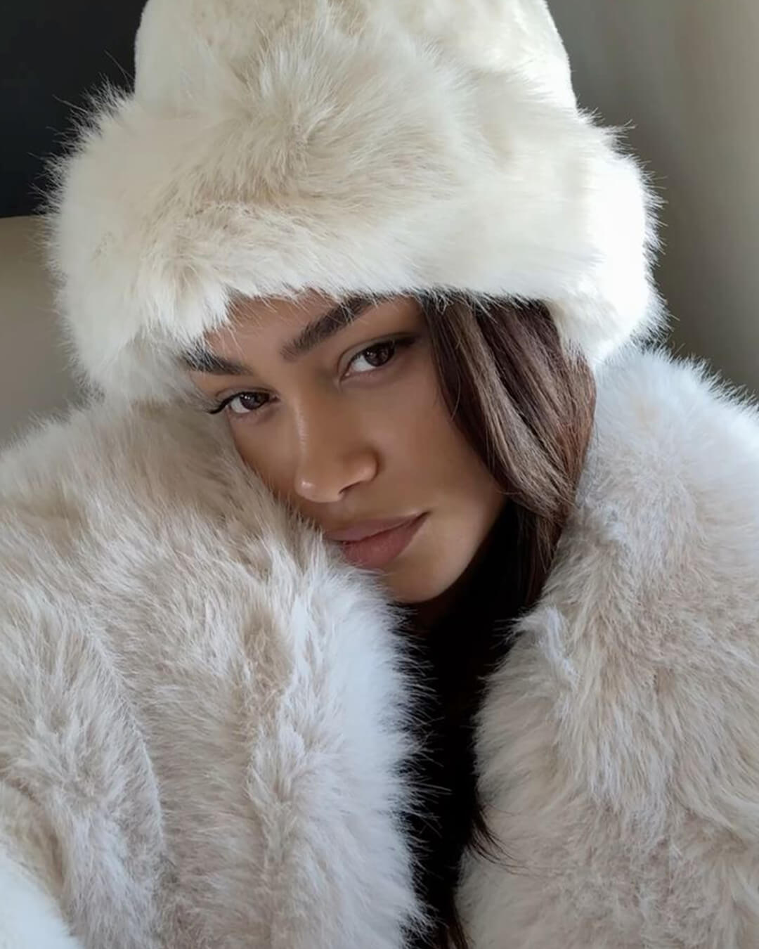 Chapeau en fausse fourrure Tracy