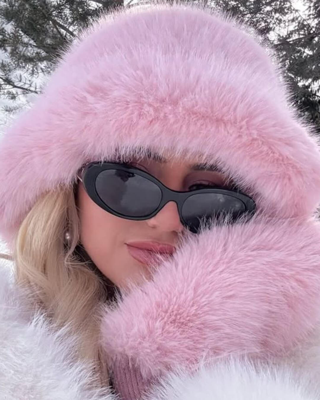 Chapeau en fausse fourrure Tracy