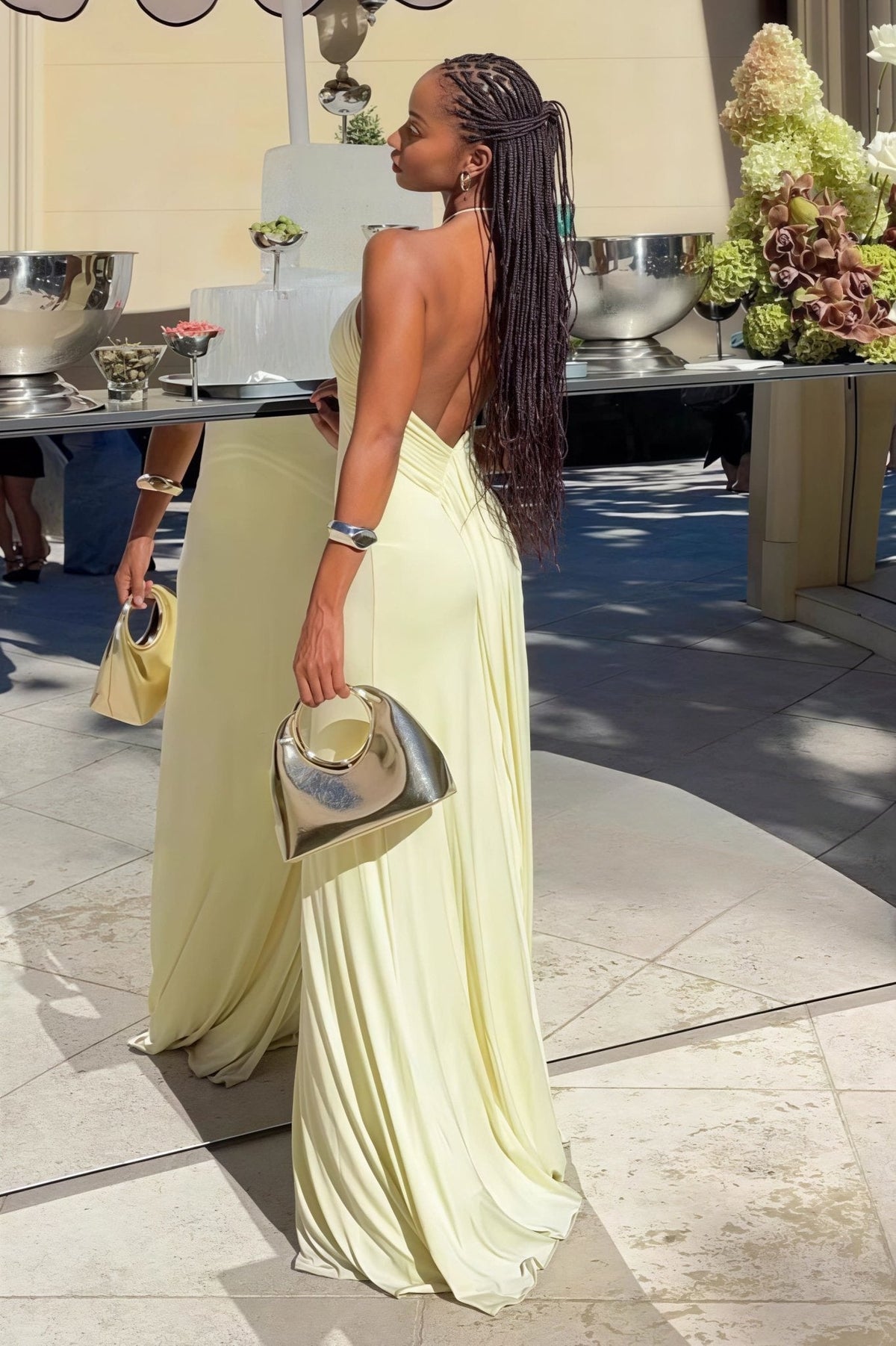 Robe longue sirène dos nu Valentina