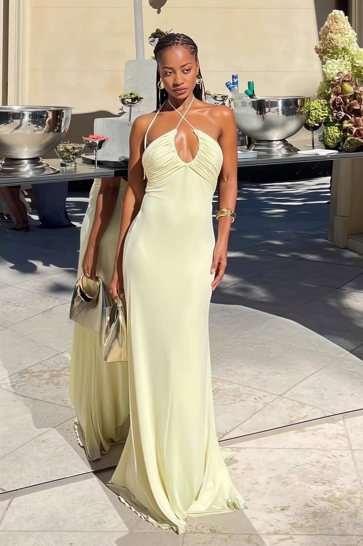 Robe longue sirène dos nu Valentina