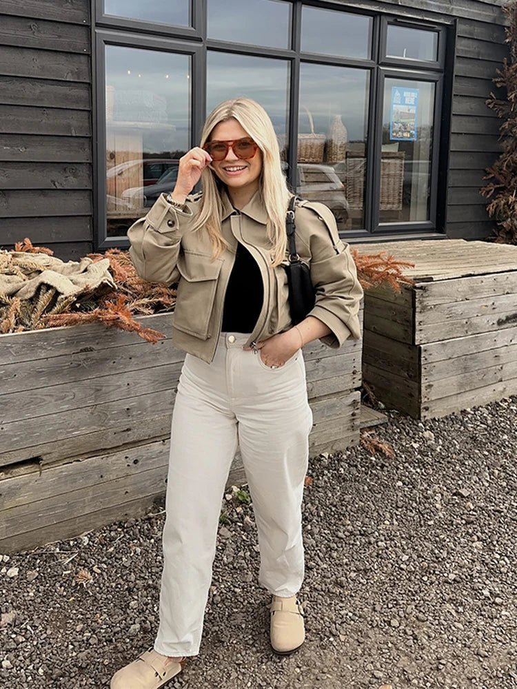 Veste courte Valeria à poches