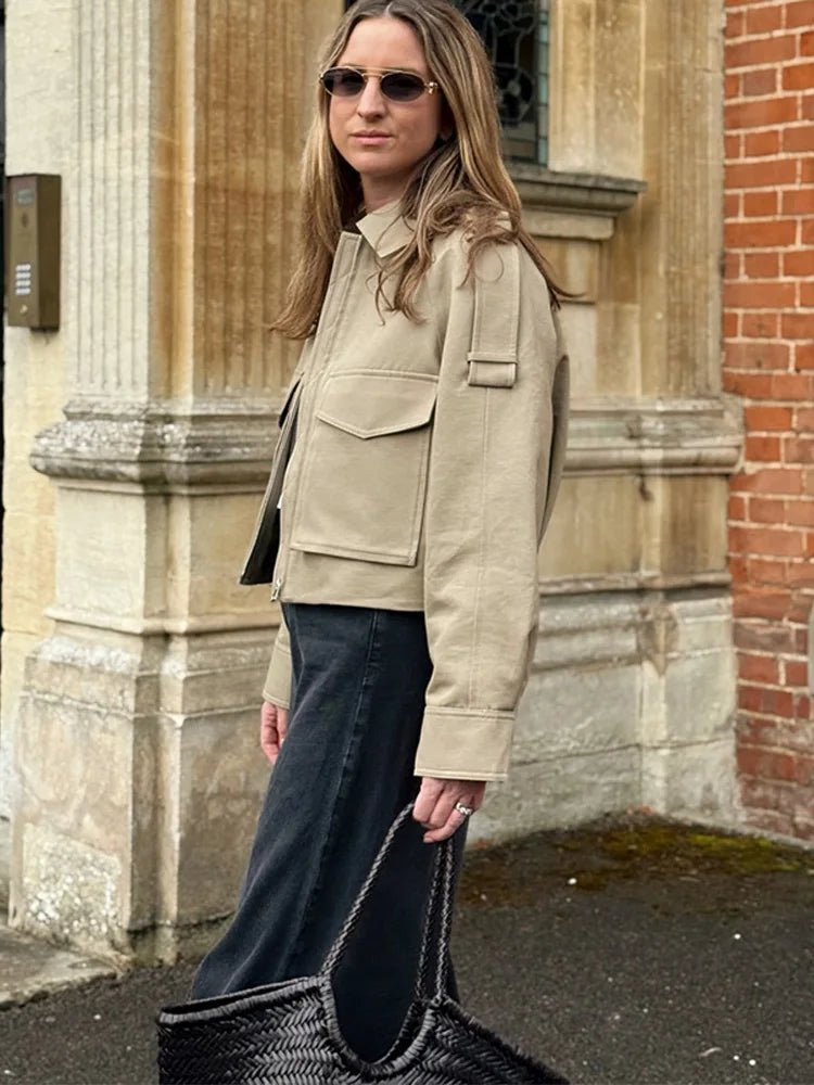 Veste courte Valeria à poches
