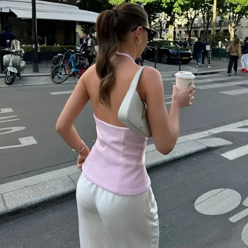 Haut dos nu à nœud Valerie