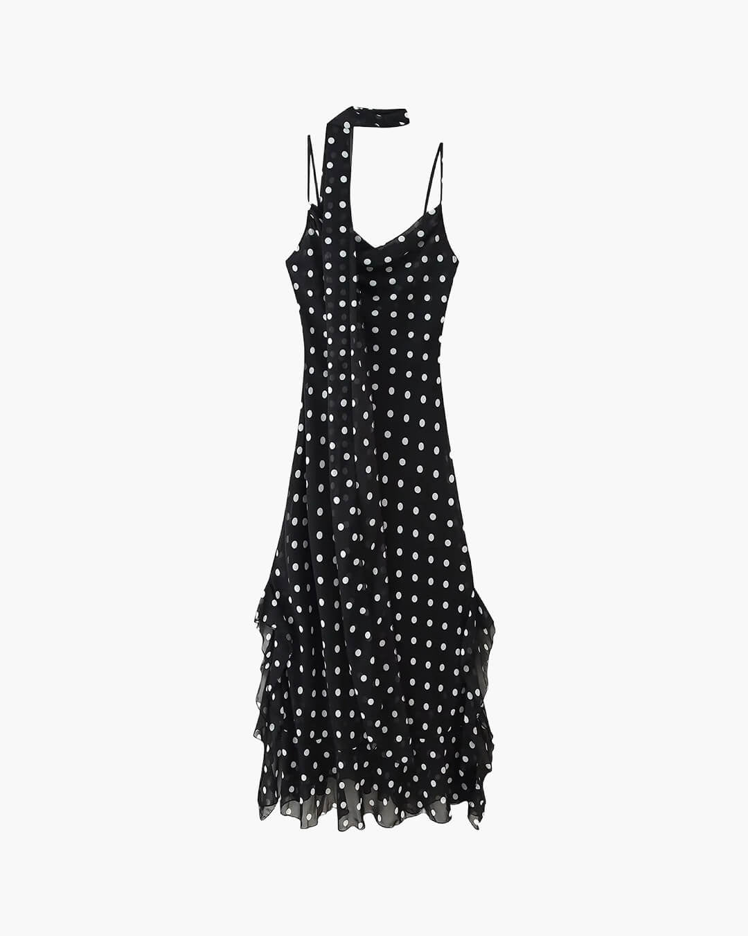 Robe longue à pois Valerie