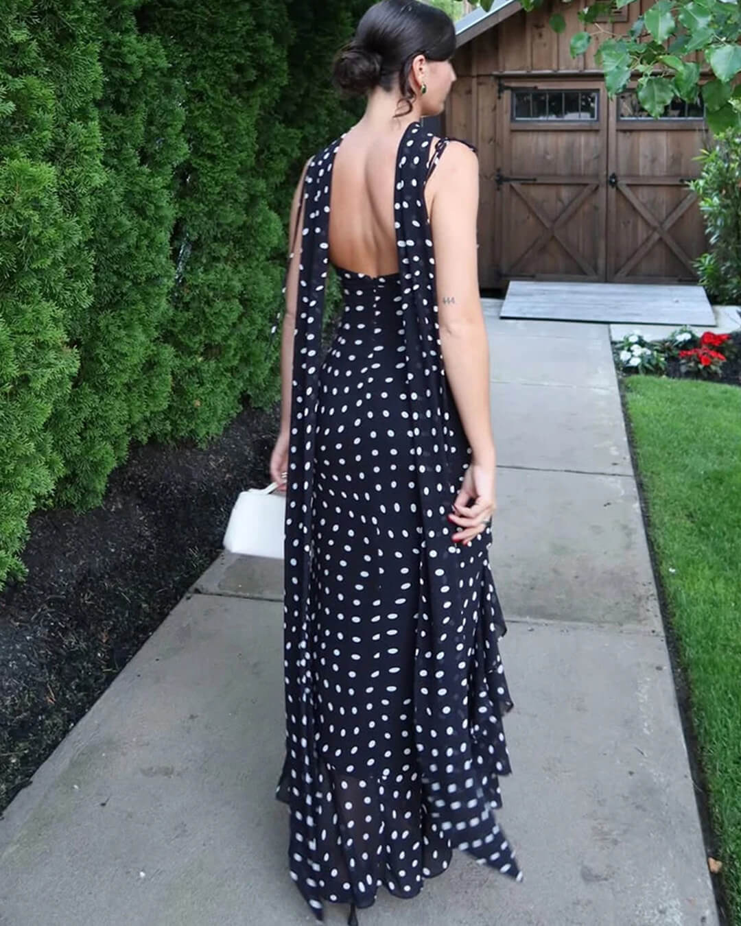 Robe longue à pois Valerie