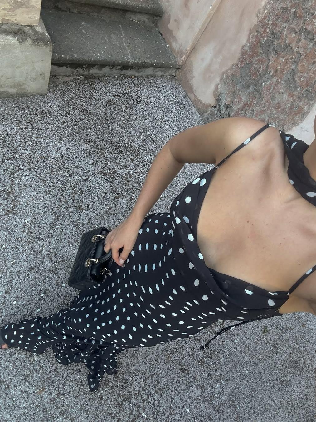 Robe longue à pois Valerie