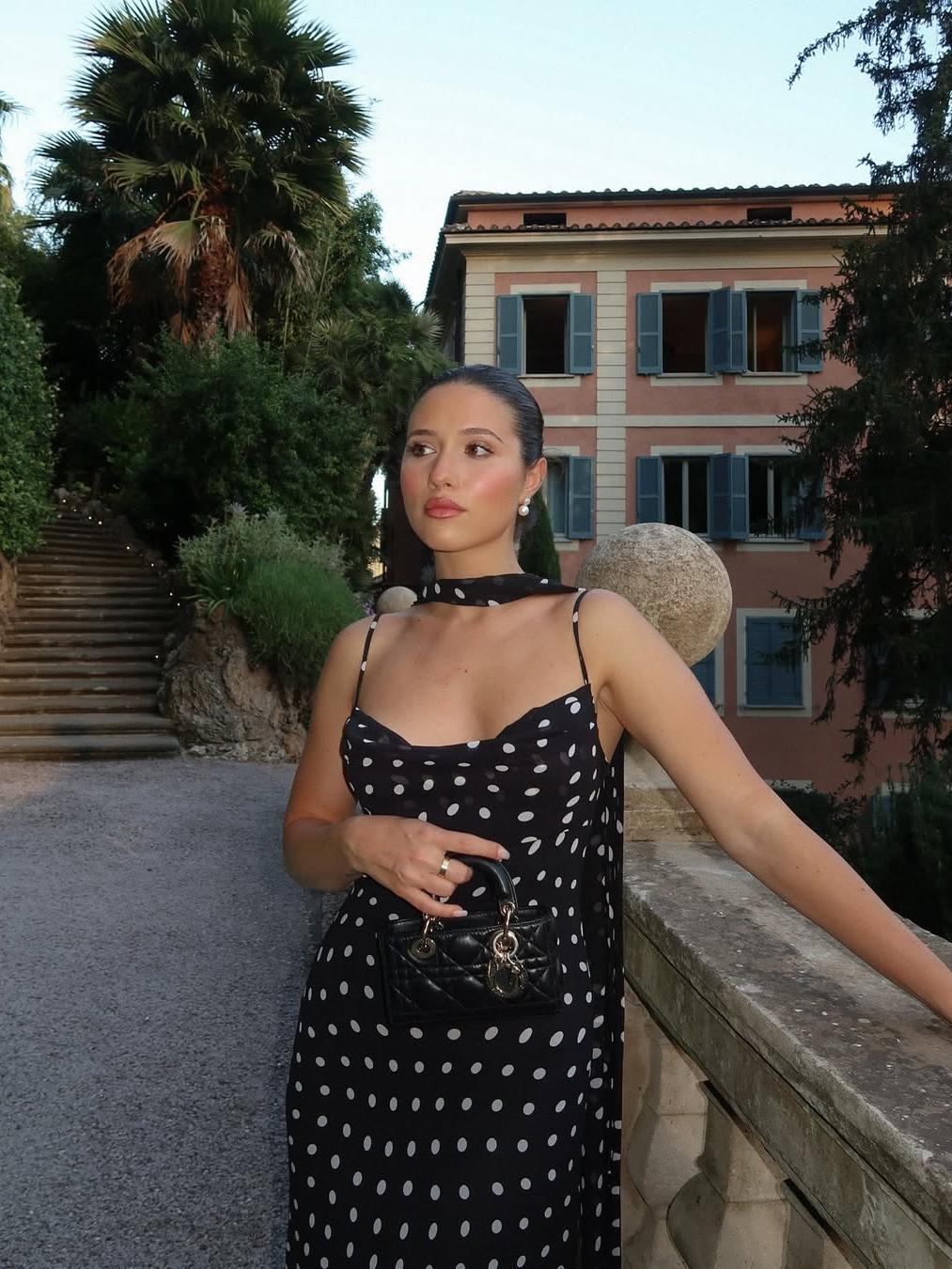Robe longue à pois Valerie