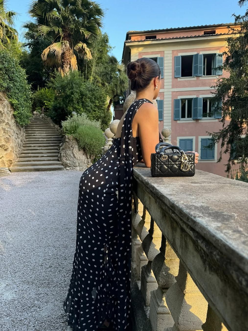 Robe longue à pois Valerie