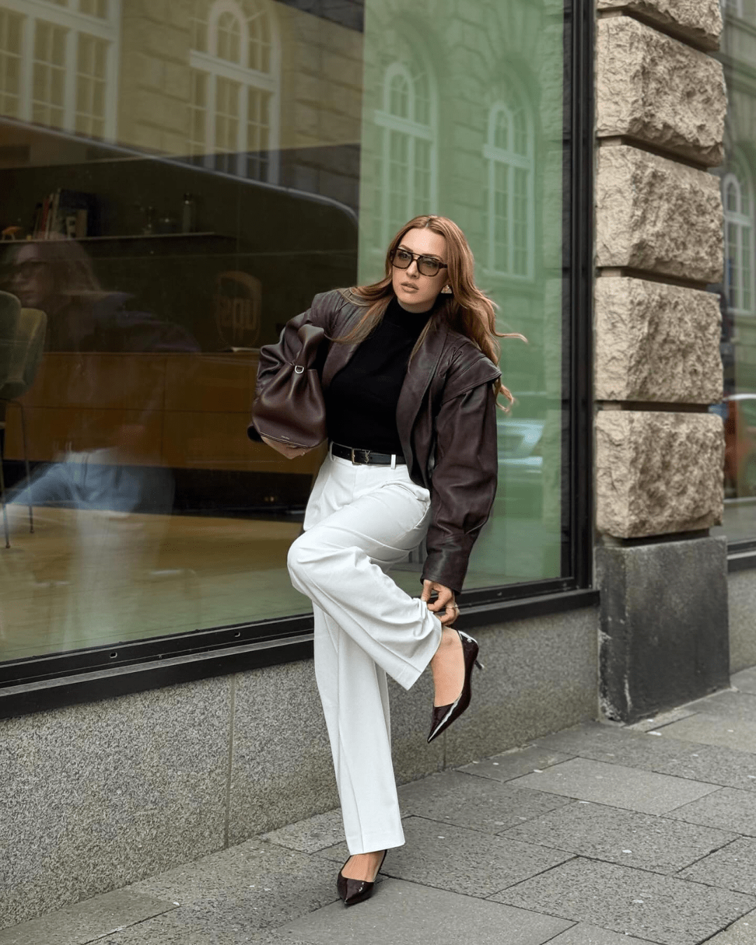 Veste Veronica en similicuir