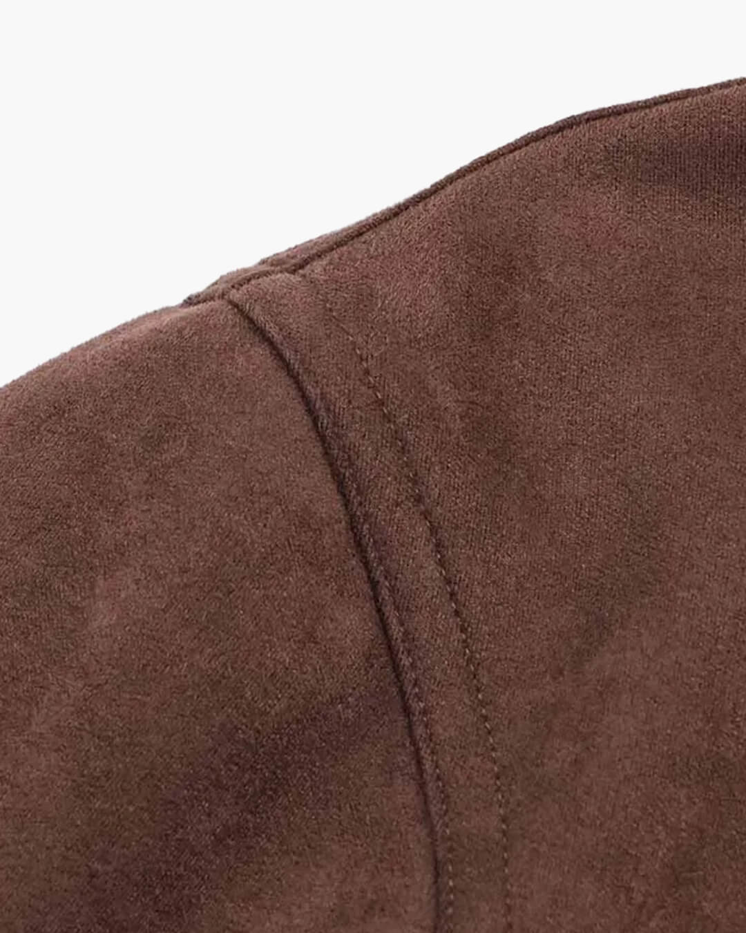 Viona Stand Collar Suede Jacket
