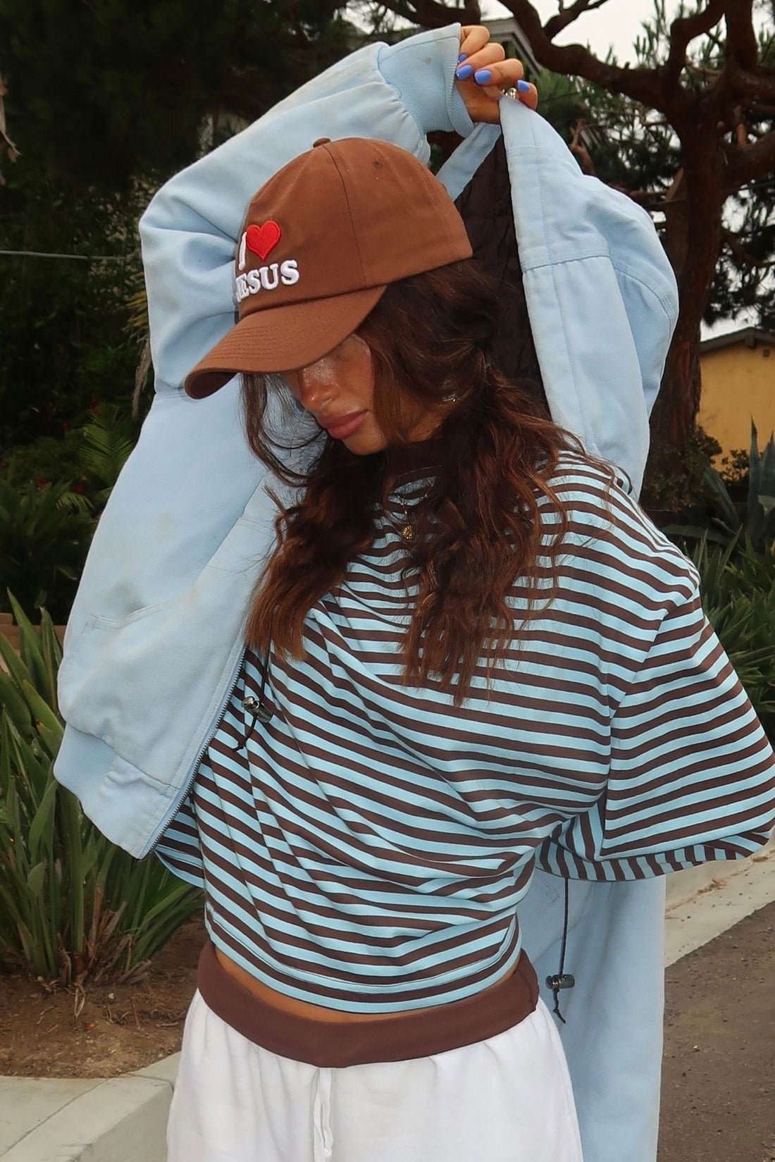Pull en maille rayé oversize Vivien