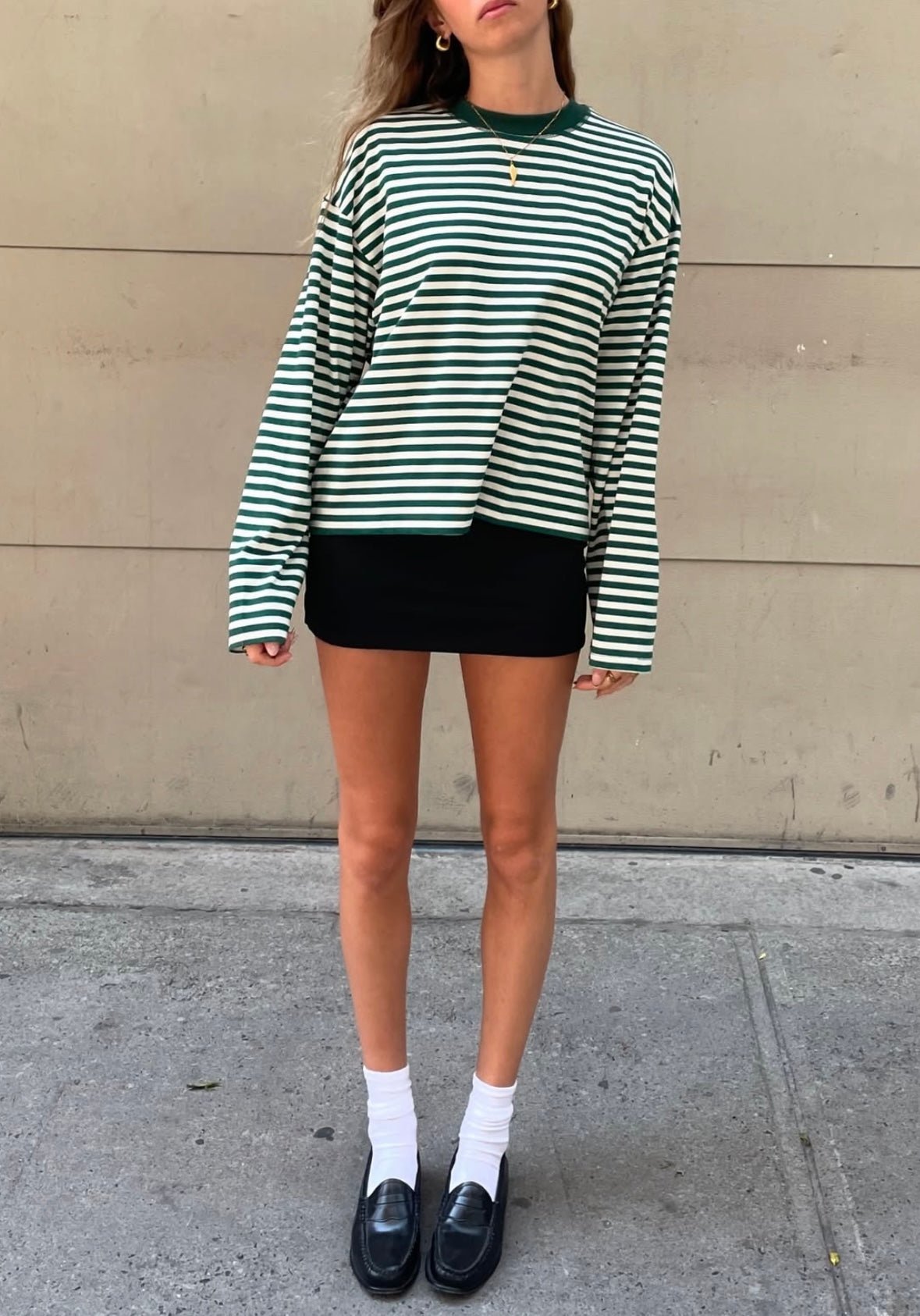 Pull en maille rayé oversize Vivien