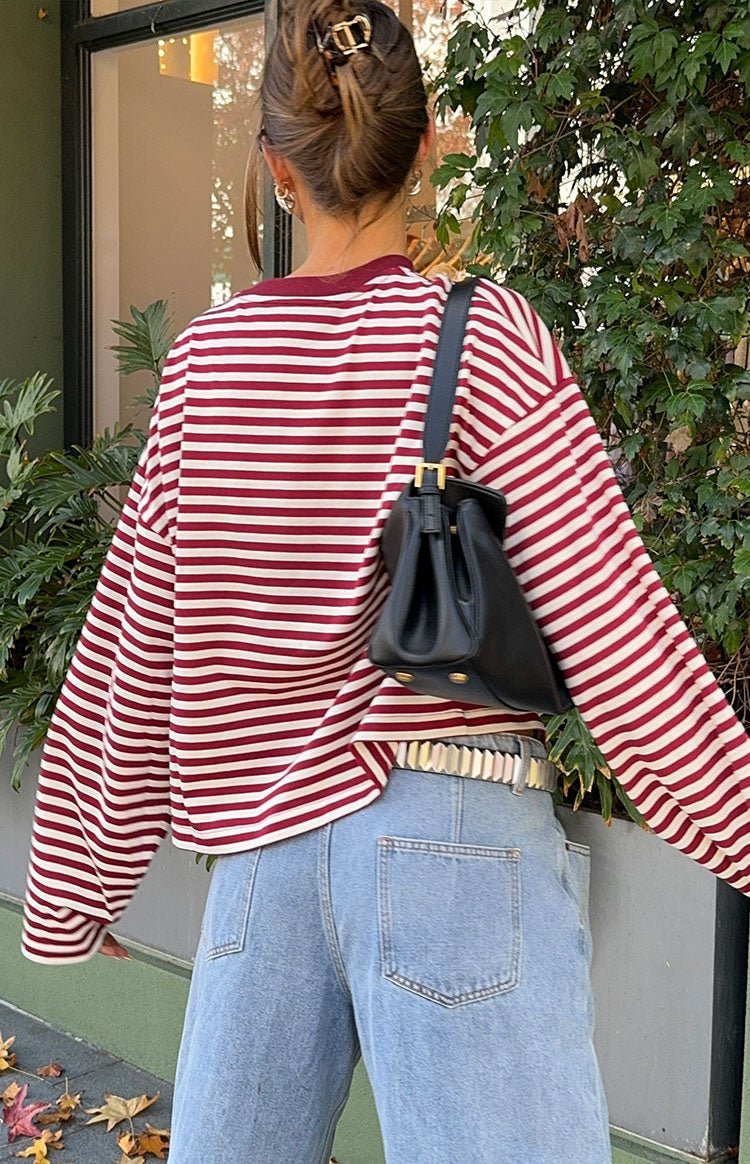 Pull en maille rayé oversize Vivien