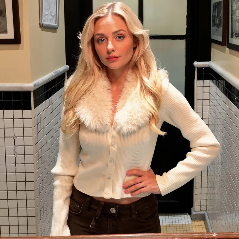 Cardigan ajusté en laine