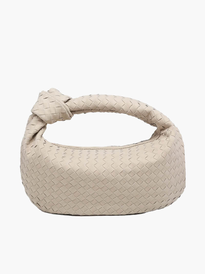 Sac tressé en daim, taille moyenne