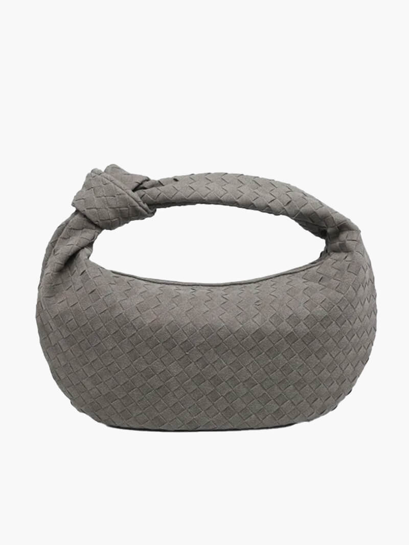 Sac tressé en daim, taille moyenne
