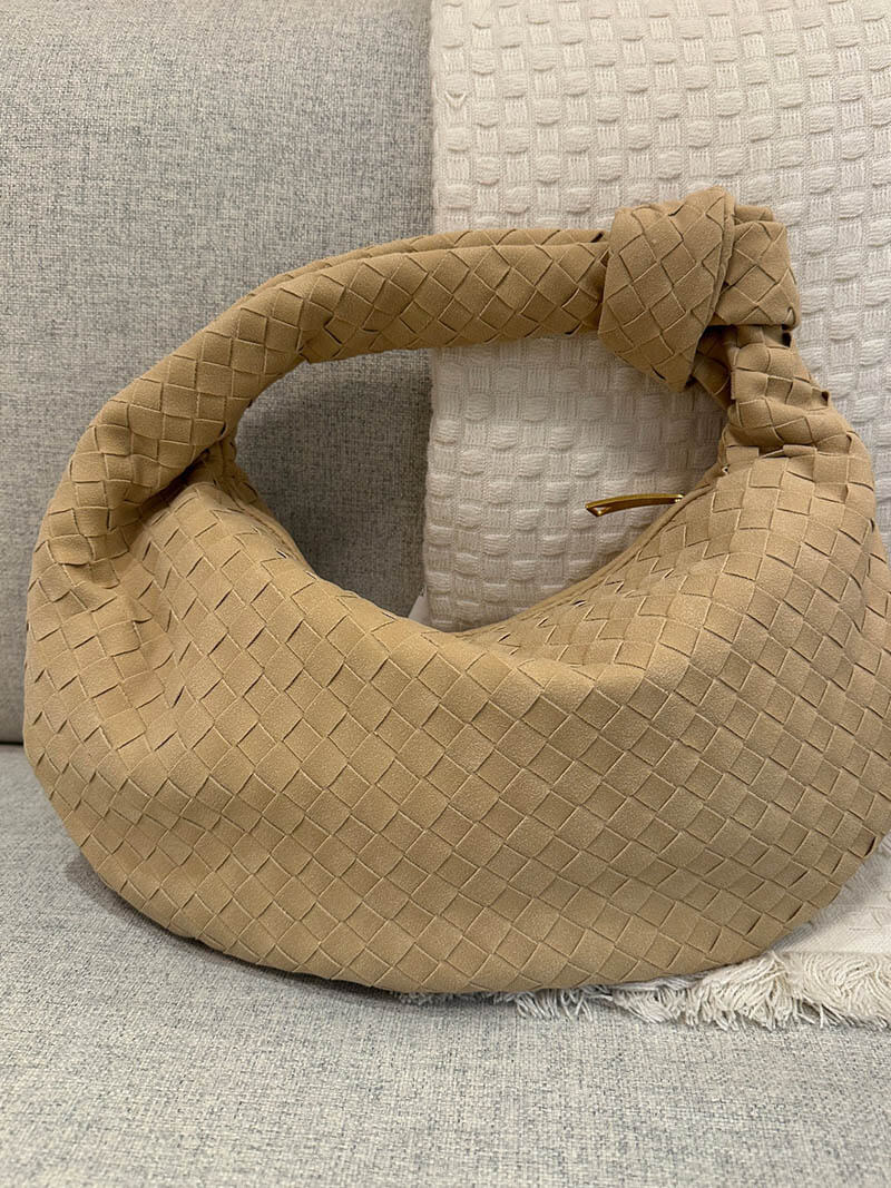 Sac tressé en daim, taille moyenne