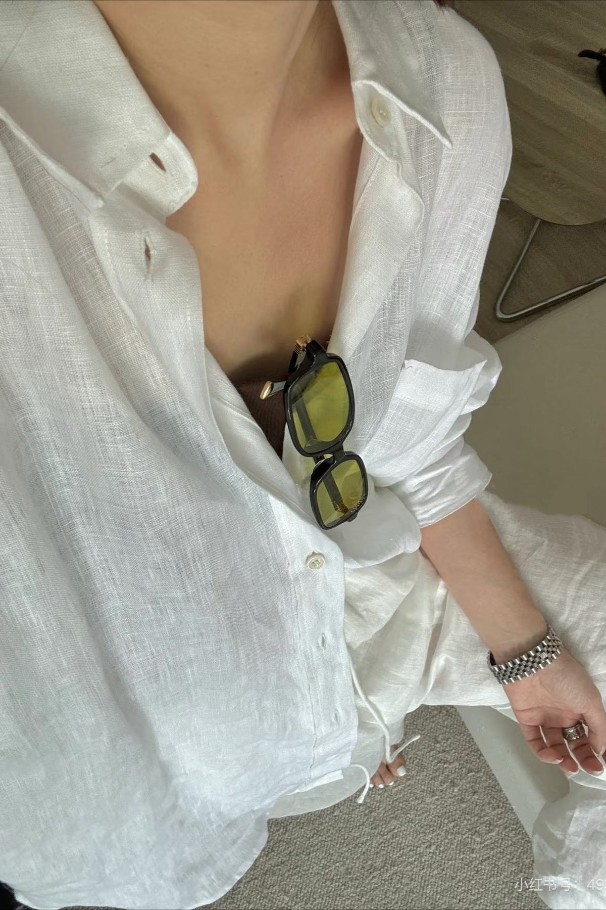Blouse Xenia ample à manches longues