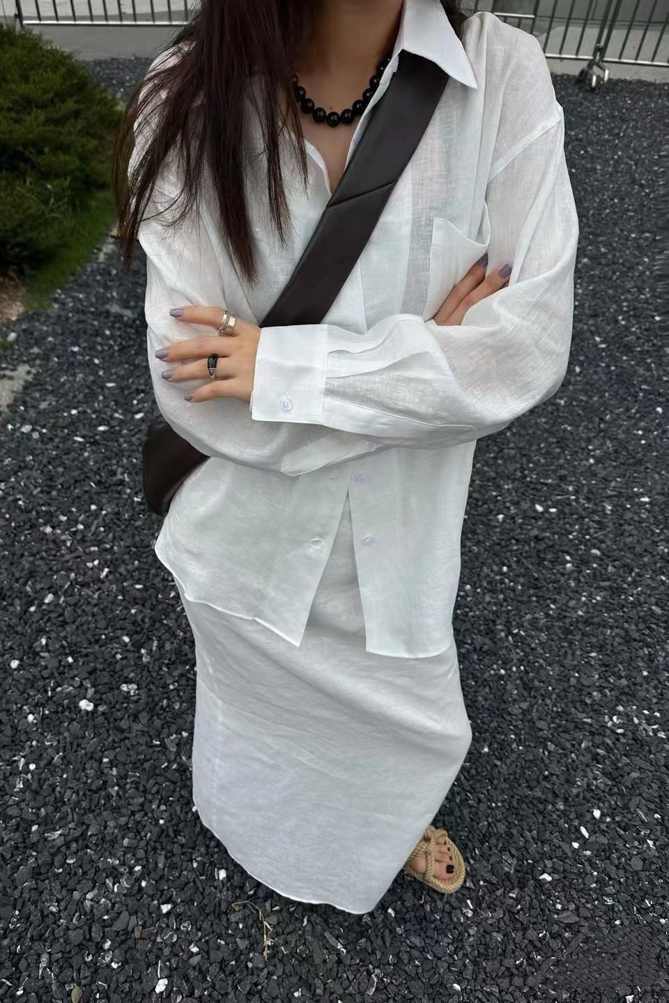 Blouse Xenia ample à manches longues