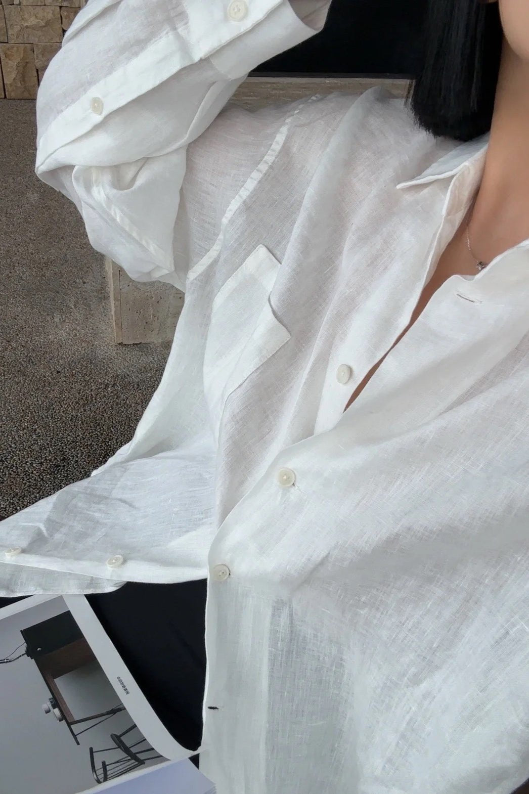 Blouse Xenia ample à manches longues
