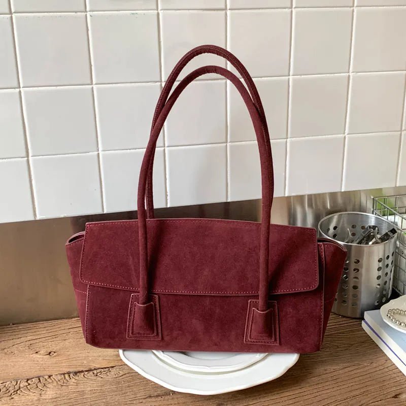 Yara Sequined Faux Suede Tote Bag