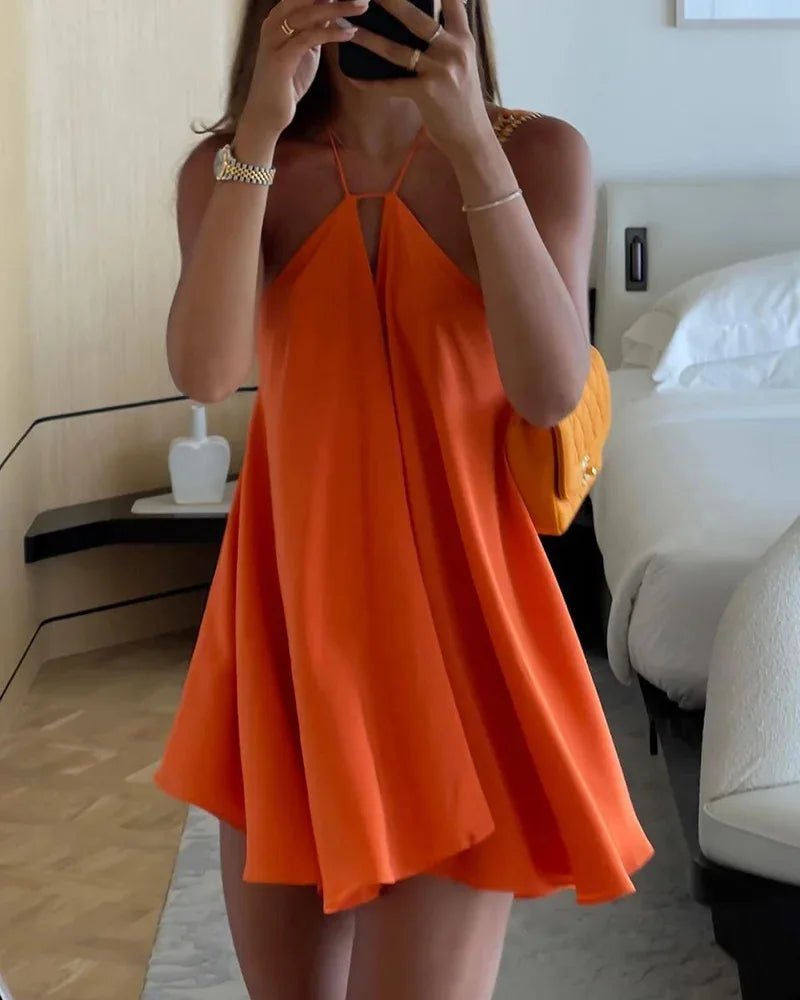 Robe d’été épaules dénudées ajourée Zinnia