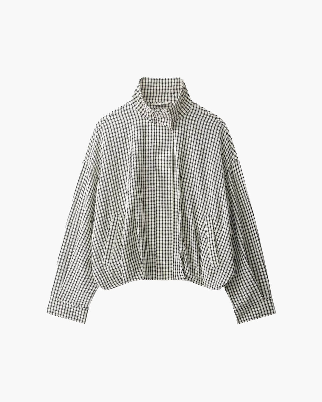 Zoe Plaid Bomber Jacket